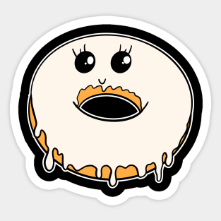 Glazed Donut Kawaii Dripping Glaze Sticker